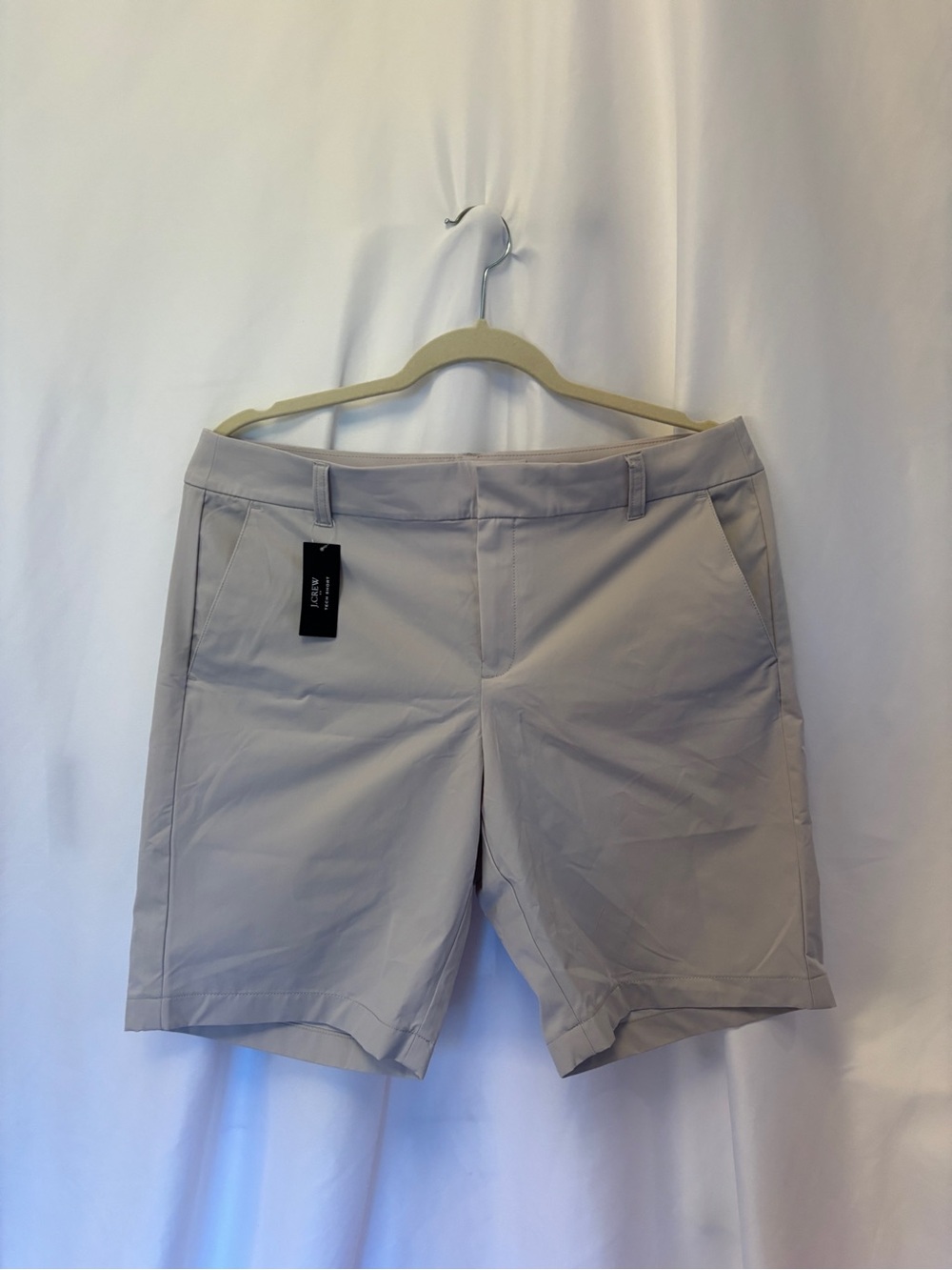 NWT: J Crew Light Beige Women's Stretch Bermuda Shorts